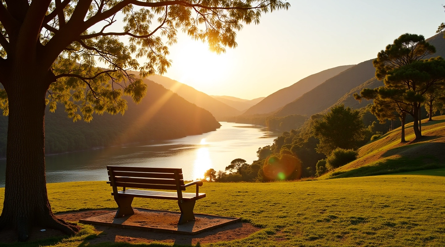 Vista panorámica de las barrancas del Río Paraná en Rosario con vegetación natural y miradores seguros
